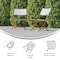 Flash Furniture Navy/White PE Rattan Folding Bistro Chairs, 2PK 2-FV-FWA086-NVY-WHT-GG - alternate 3